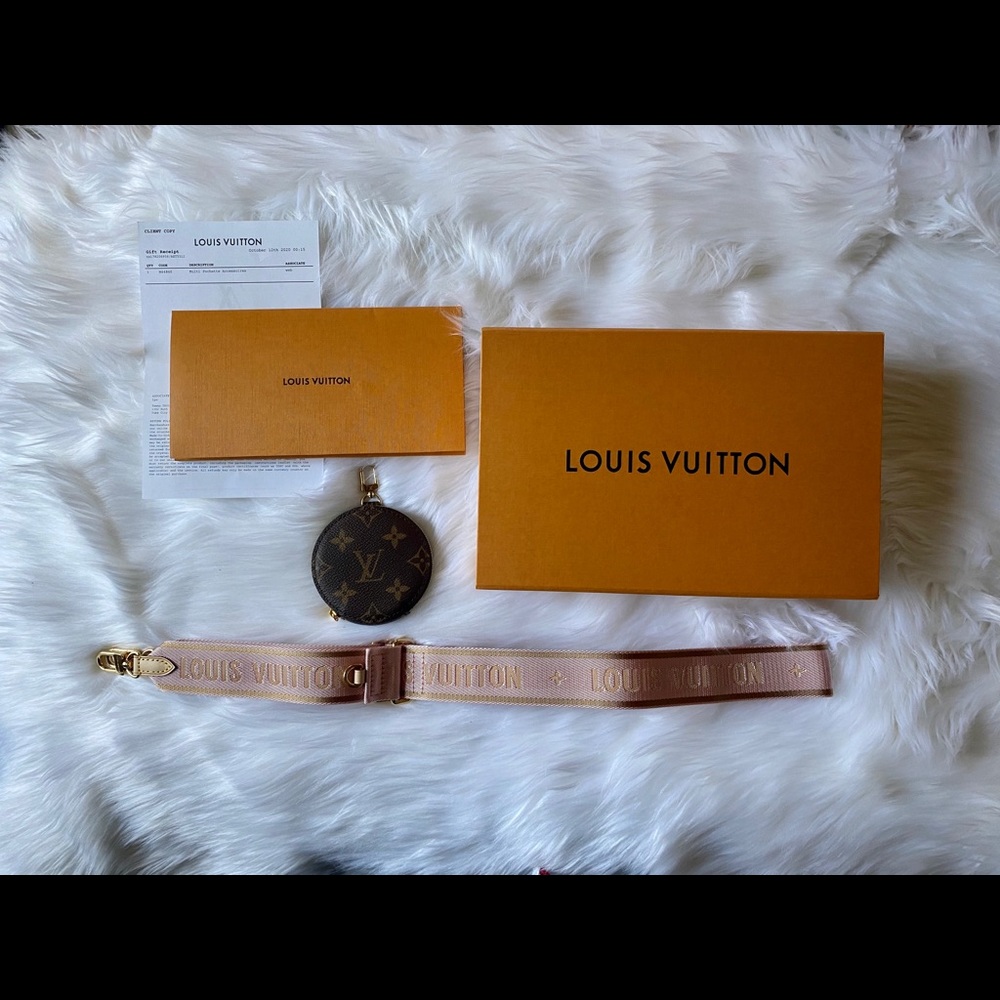 Authentic Louis Vuitton Multi-Pochette Rose Strap